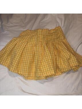 Urban Outfitters Women's Yellow and Orange Skirt